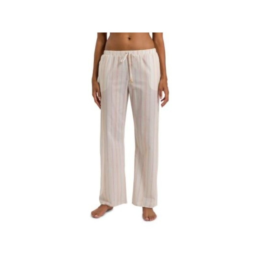 HANRO Pastel Stripe - 100% Cotton Sleep & Lounge Pants -‎ XS